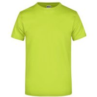 Komfort T-Shirt Rundhals JN002, acid-gelb, Größe 4XL Bild 2