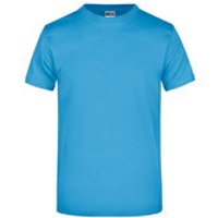 Komfort T-Shirt Rundhals JN002, aqua-blau, Größe 5XL Bild 2