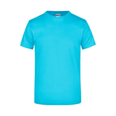 Komfort T-Shirt Rundhals JN002, pacific-blau, Größe 5XL