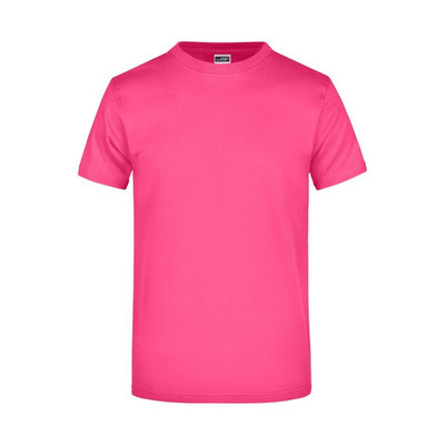 Komfort T-Shirt Rundhals JN002, pink, Größe 5XL