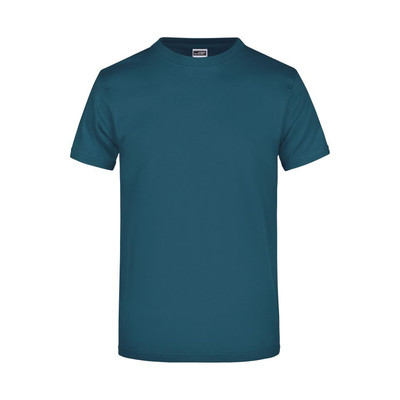 Komfort T-Shirt Rundhals JN002, petrol, Größe 4XL