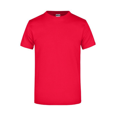 Komfort T-Shirt Rundhals JN002, rot, Größe 5XL