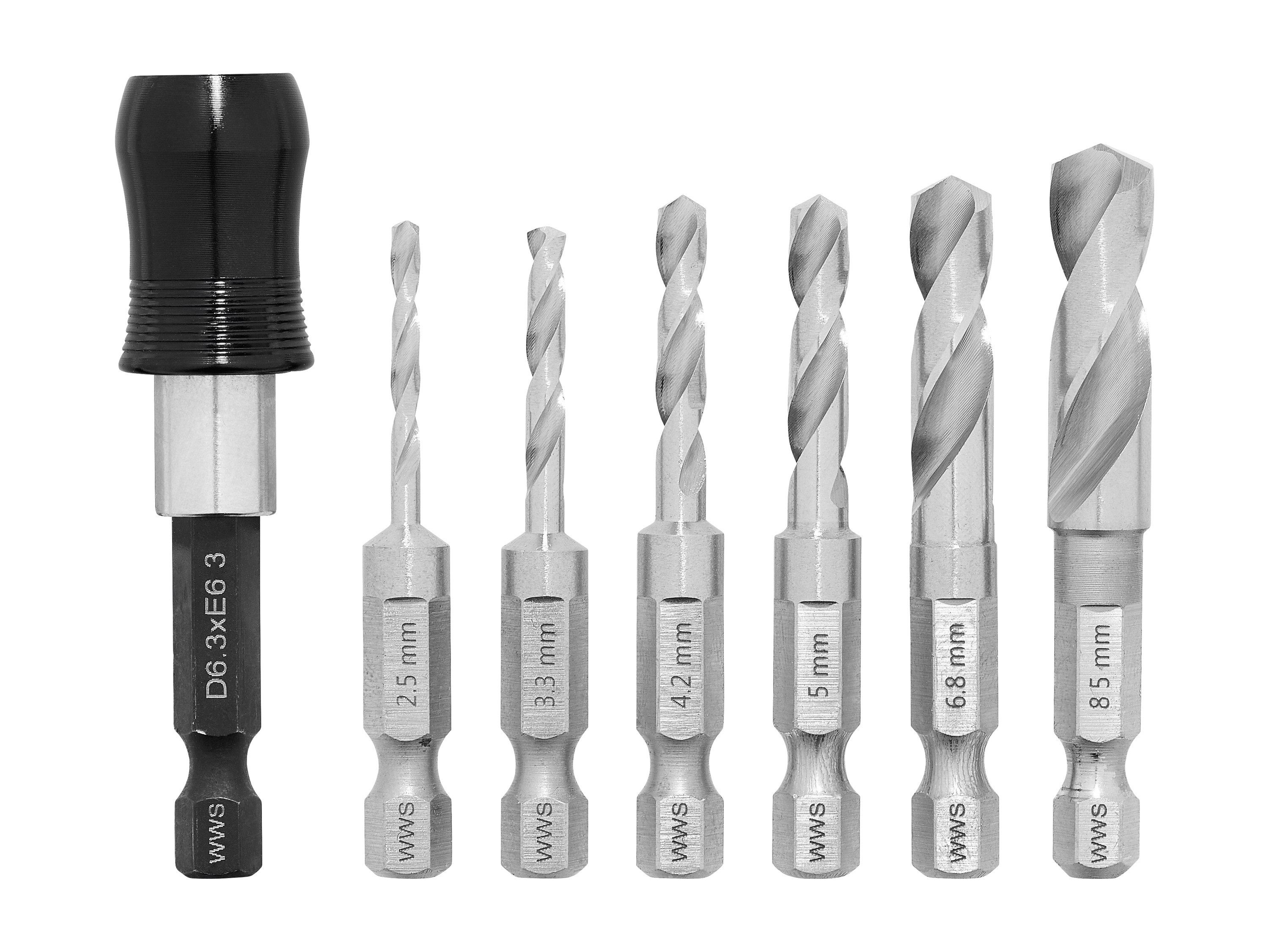 PARKSIDE® Kegelsenker-Set 7-tlg. / HSS Bohrer-Set 7-tlg. (HSS Bohrer Sechskant) Bild 2