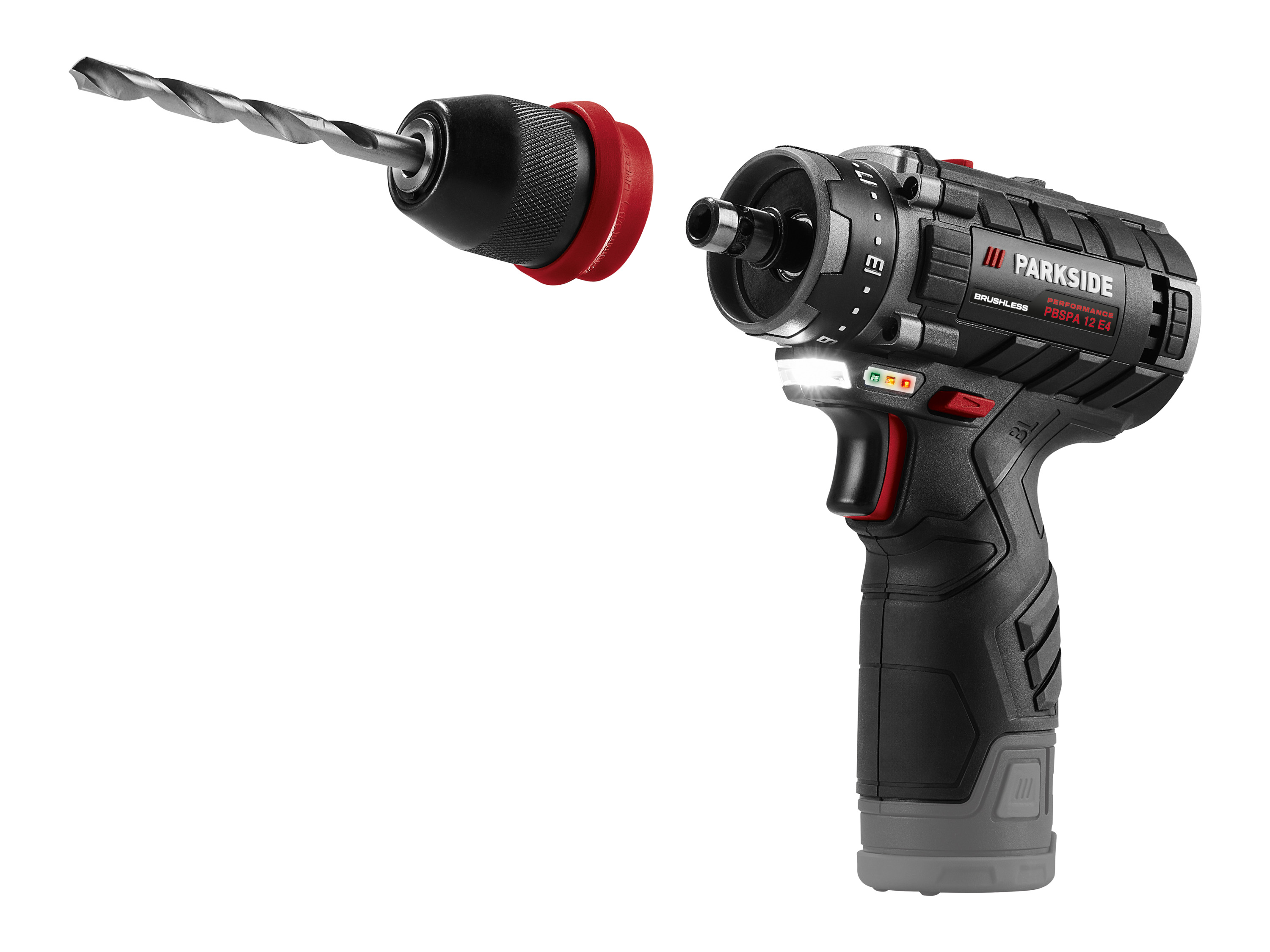 PARKSIDE PERFORMANCE® 12V Akku-Bohrschrauber »PBSPA 12 E4«, ohne Akku und Ladegerät