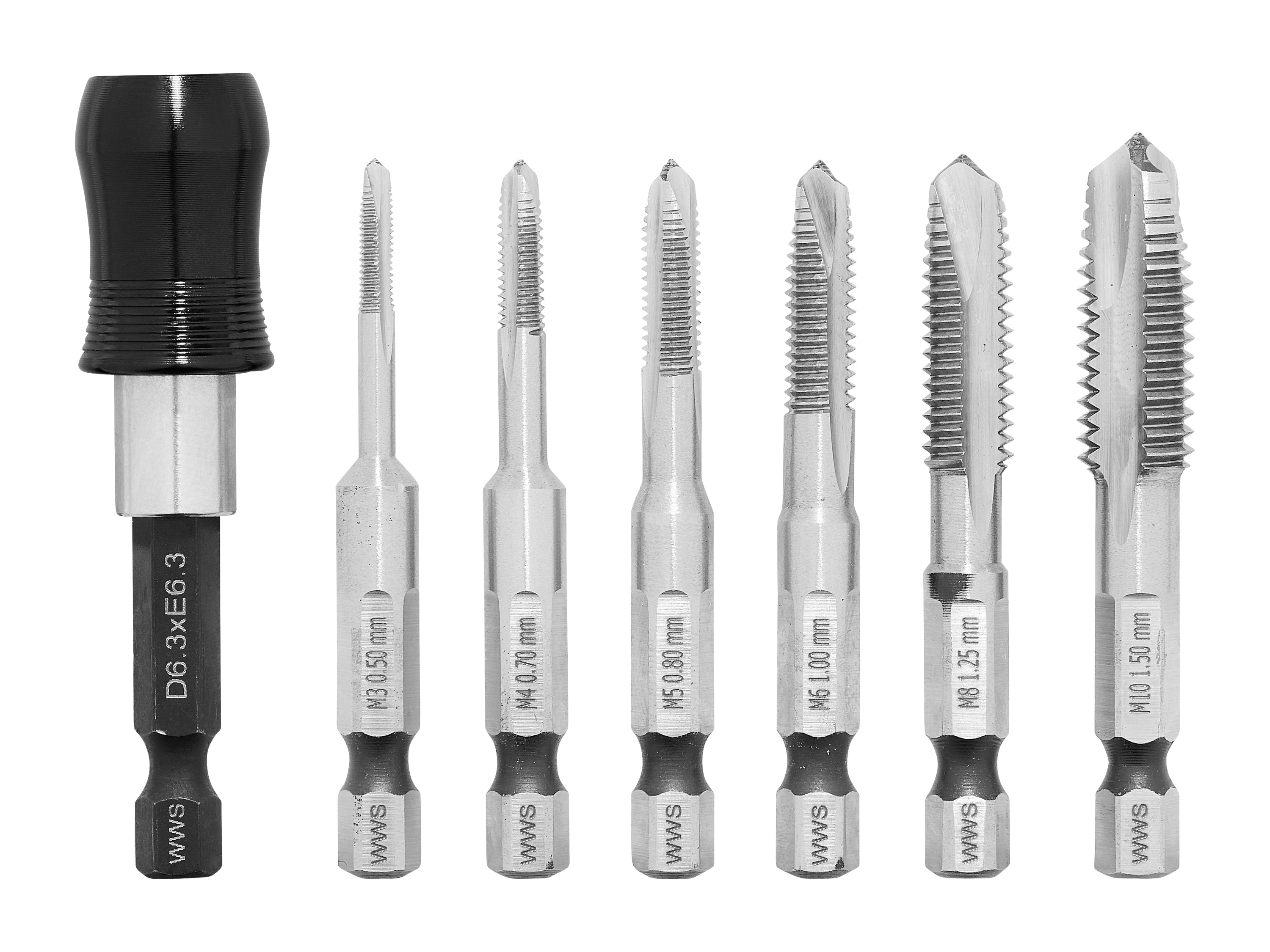 PARKSIDE® Kegelsenker-Set 7-tlg. / HSS Bohrer-Set 7-tlg. (Gewindebohrer Sechskant) Bild 3