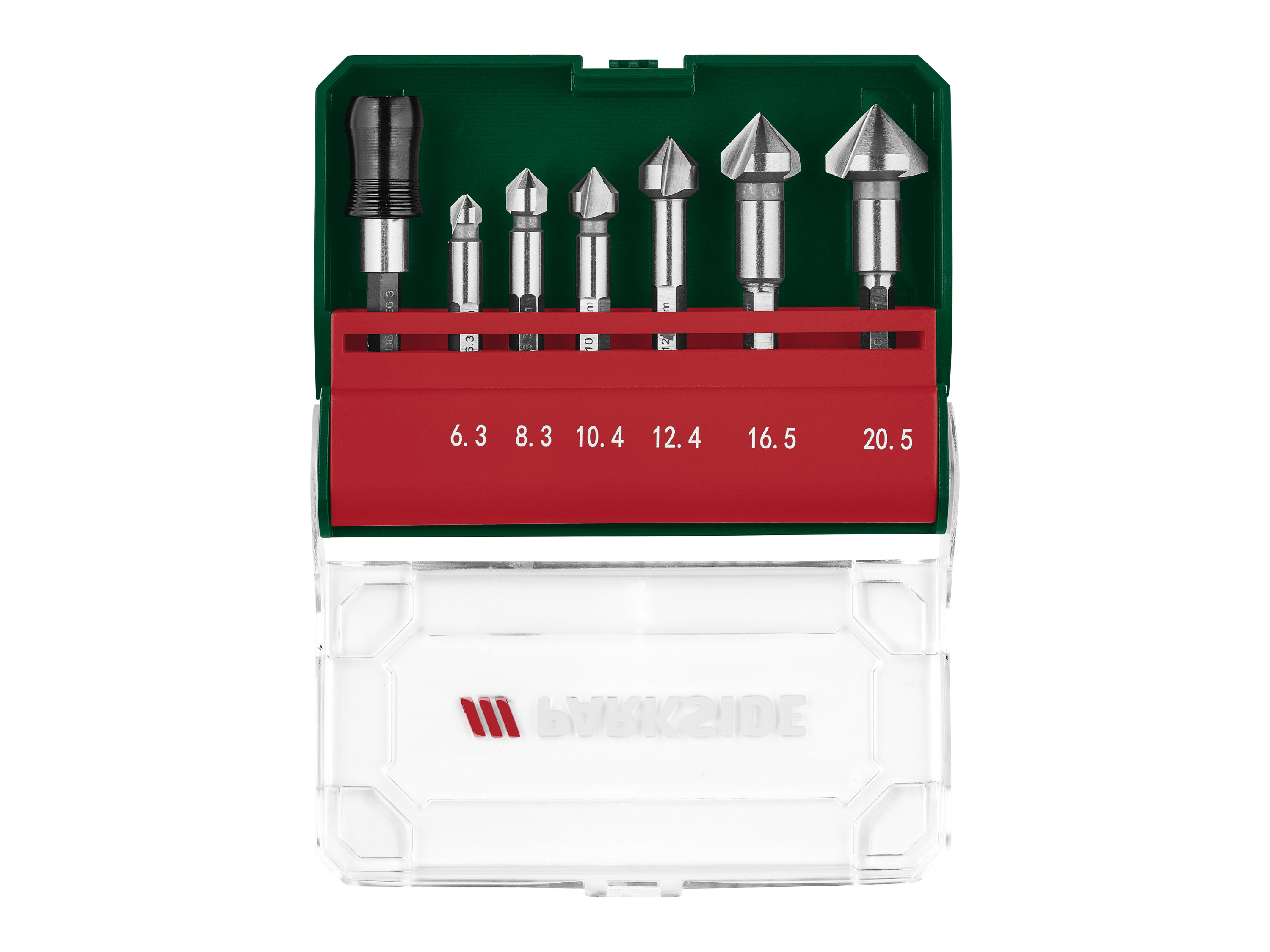 PARKSIDE® Kegelsenker-Set 7-tlg. / HSS Bohrer-Set 7-tlg. (Kegelsenker Sechskant)