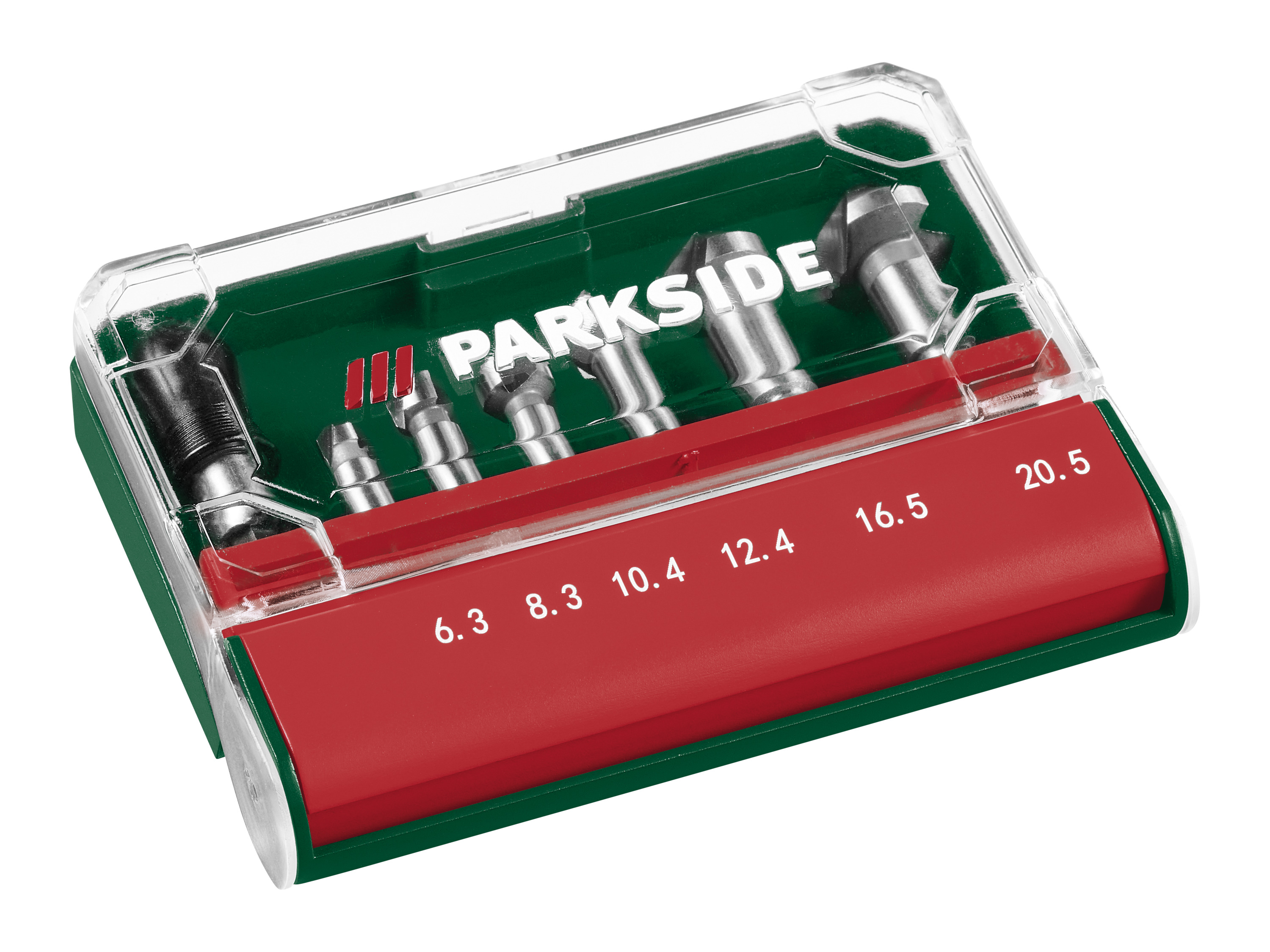 PARKSIDE® Kegelsenker-Set 7-tlg. / HSS Bohrer-Set 7-tlg. (Kegelsenker Sechskant) Bild 2