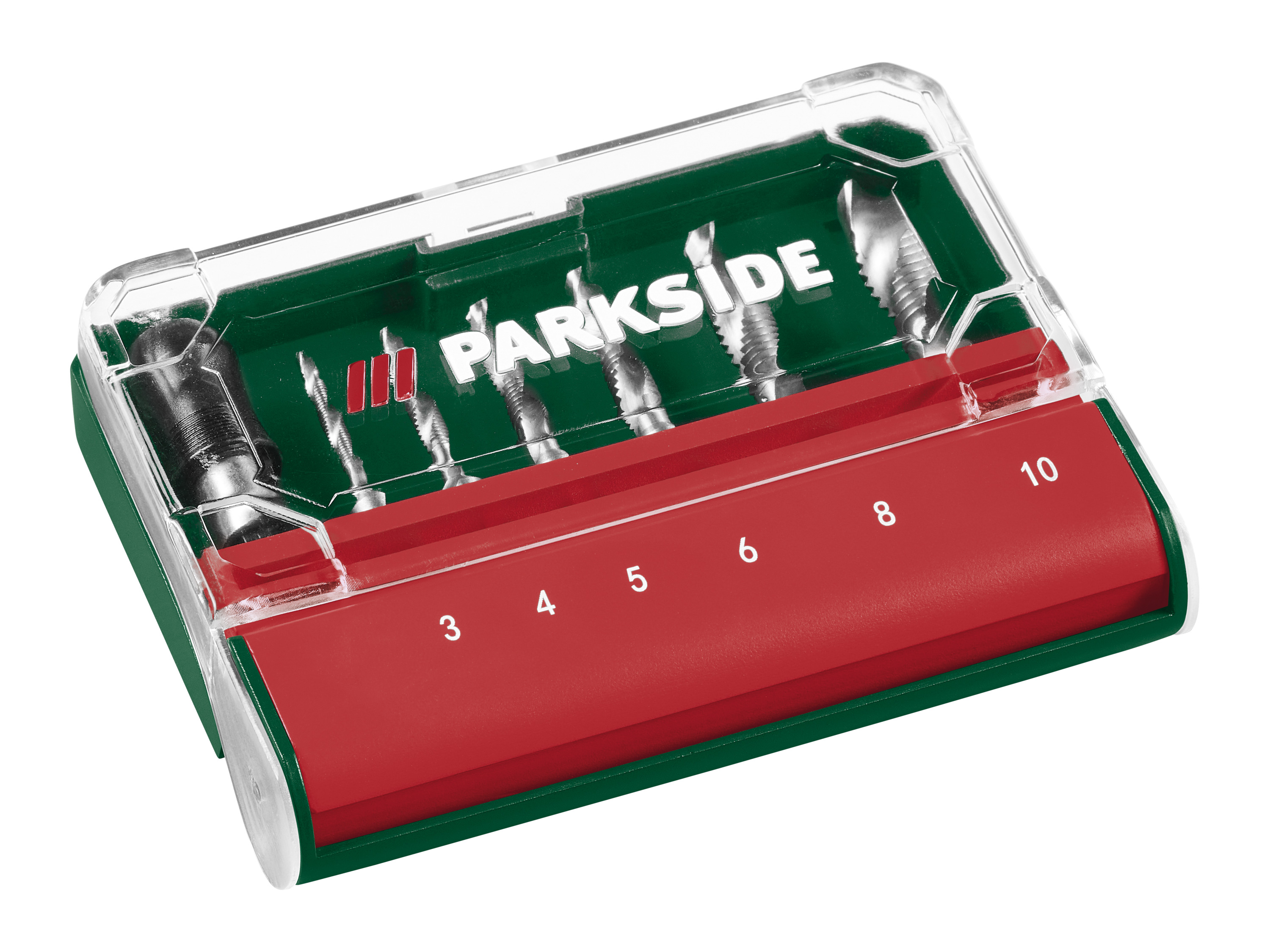 PARKSIDE® Kegelsenker-Set 7-tlg. / HSS Bohrer-Set 7-tlg. (Kombi-Gewindebohrer Sechskant)