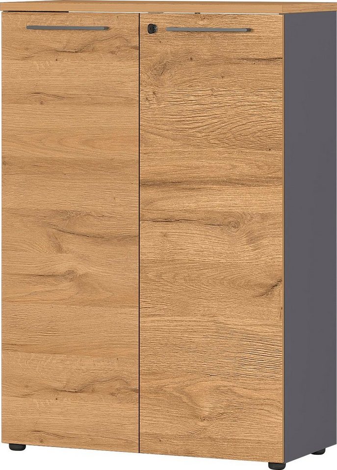 GERMANIA Aktenschrank Agenda 80 x 120 x 40 cm, verstellbare Böden, Soft Close, Made in Germany Bild 2