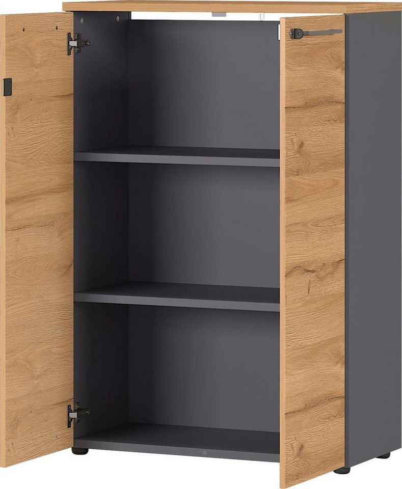 GERMANIA Aktenschrank Agenda 80 x 120 x 40 cm, verstellbare Böden, Soft Close, Made in Germany Bild 5