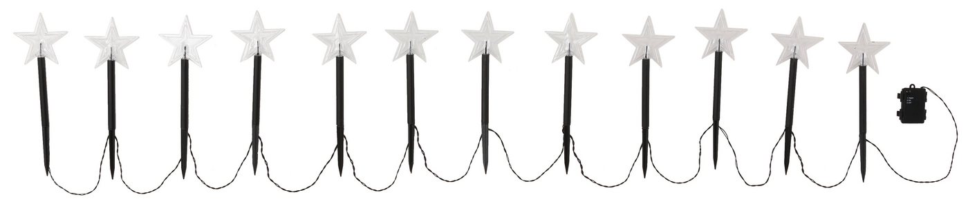 OTTO home LED Gartenleuchte Leuchtstab ANNICKA Stern, Timerfunktion, LED fest integriert, Warmweiß, mit 12 Erdspießen Bild 2