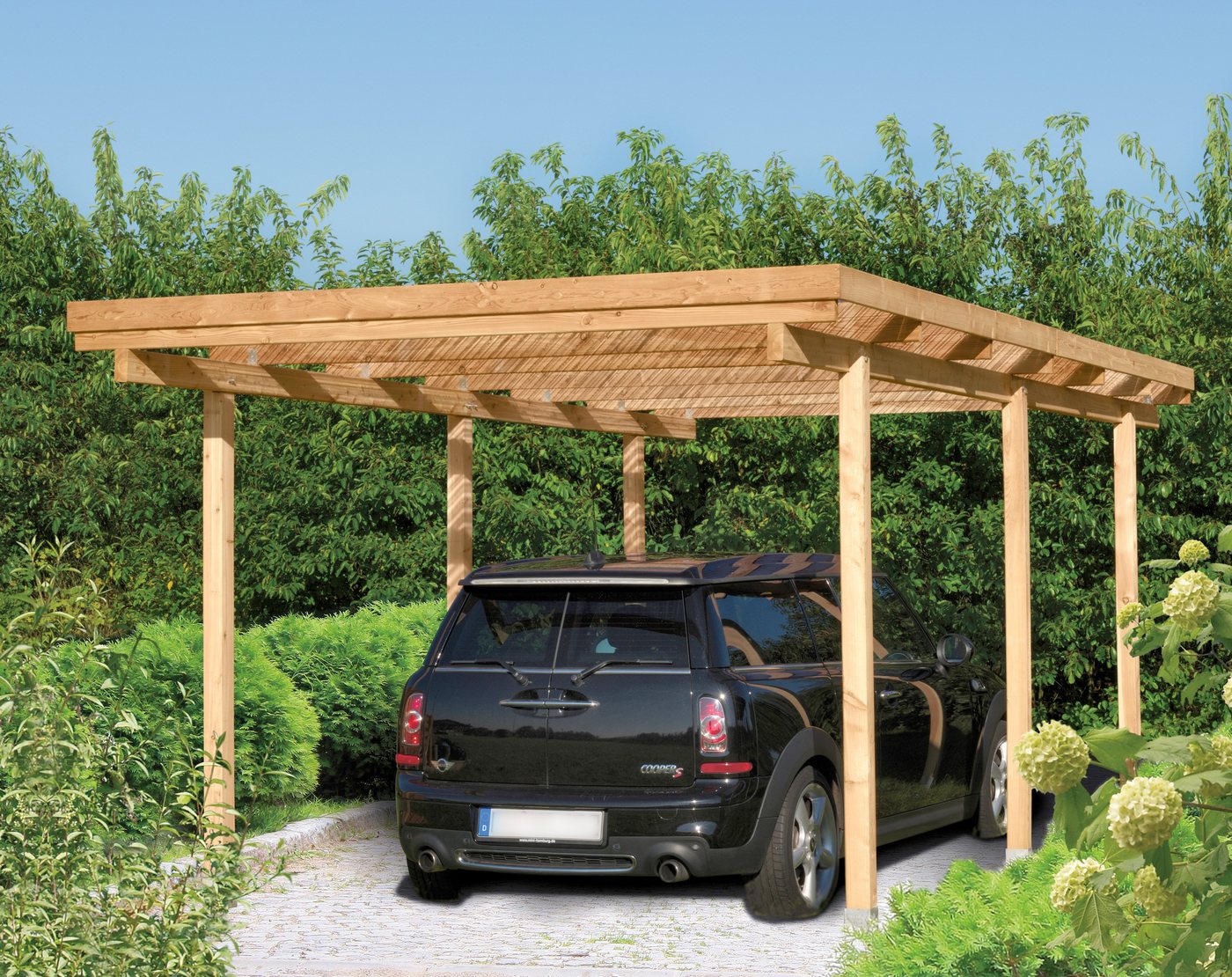 Kiehn-Holz Einzelcarport Bamberg, BxT: 304x510 cm, 201 cm Einfahrtshöhe Bild 5