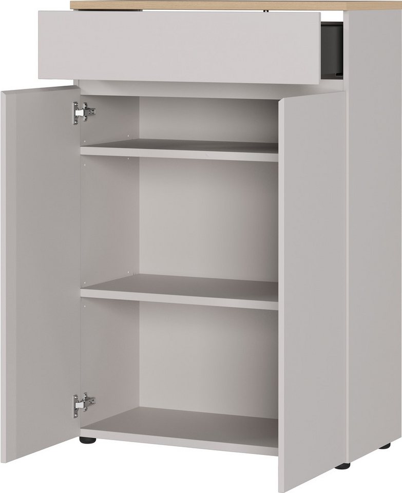 GERMANIA Aktenschrank Lissabon (1-St) 80 x 120 x 40 cm, verstellbare Böden, Soft Close, Made in Germany