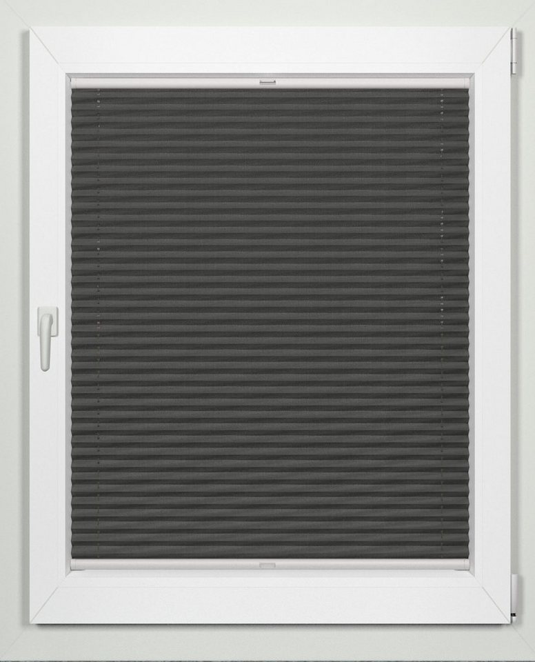indeko Plissee superior, mit Bohren, nach Maß. verspannt, verdunkelnd, Thermostoff, verdunkelnd, mit Bohren, verspannt, verschraubt, nach Maß Bild 5