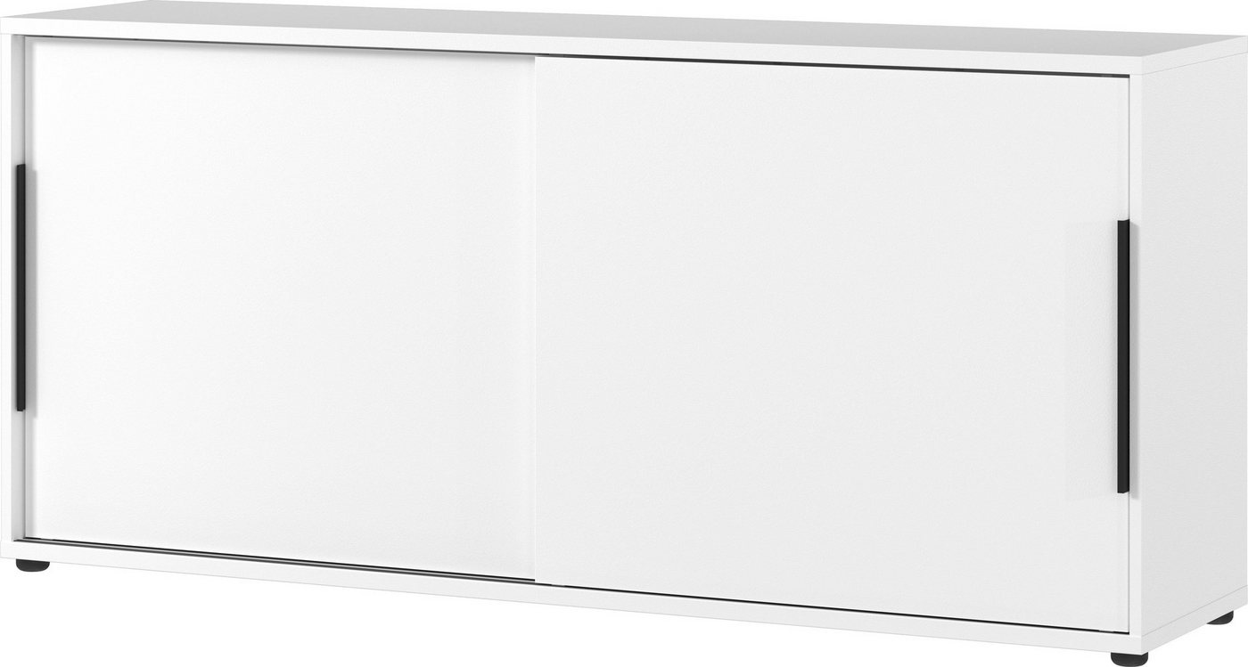 GERMANIA Schiebetürenschrank Mailand 160 x 74 x 40 cm, Schiebetüren, verstellbare Böden, Made in Germany Bild 2
