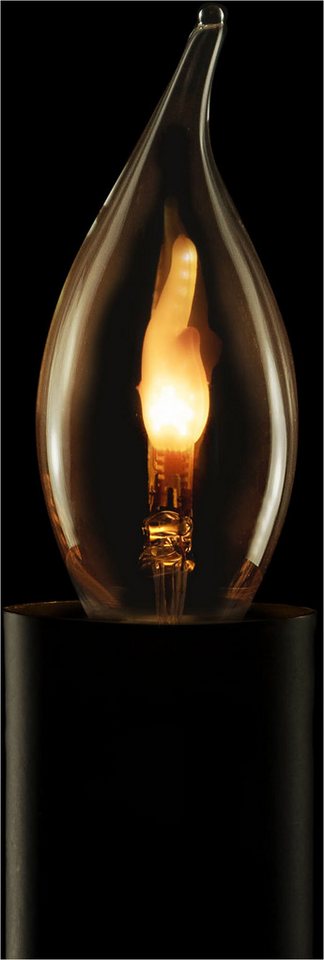 SEGULA LED-Filament LED Kerze Windstoß smokey grau, E14, E14, 1 St., Extra-Warmweiß Bild 2