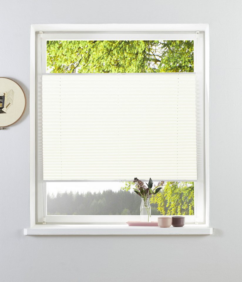 OTTO home Plissee NELLIA, ohne Bohren, feine Struktur, Klemmfix, Lichtschutz, ohne Bohren, freihängend, Klemmfix, Klemmfix, feine Struktur, NEUHEIT für Fenster & Tür, Lichtschutz Bild 4