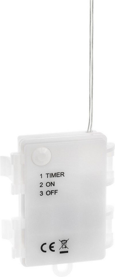 OTTO home LED Stern LED Neon Stern QUELLIN, Ø 20 cm, Timerfunktion, LED fest integriert, Warmweiß, Timer, IP44, Batteriebetrieb, 50 cm Anschlusskabel Bild 5