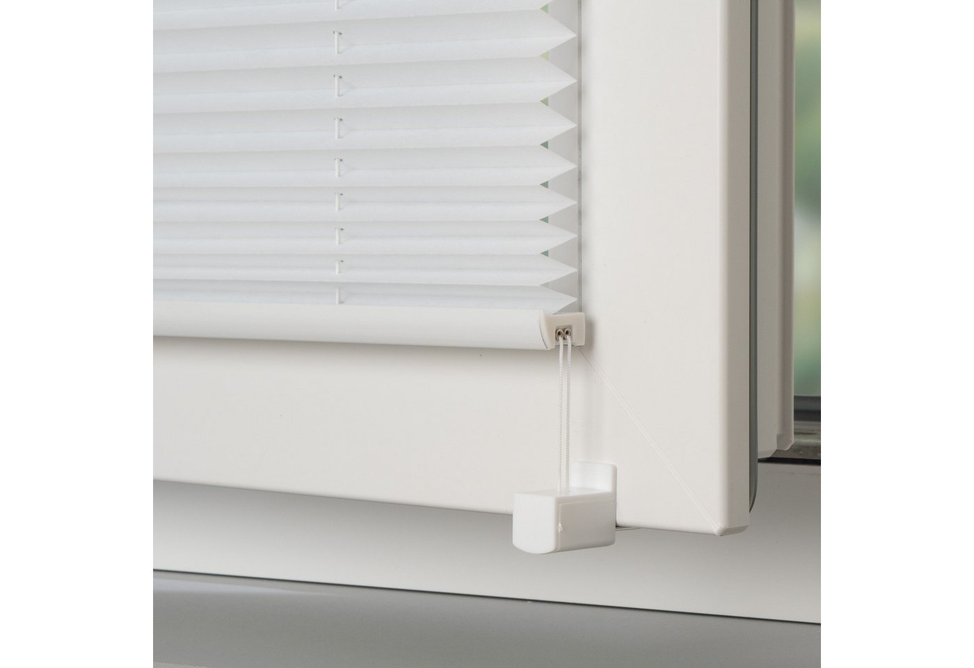 Liedeco Plissee Plissee "Easy" – Hochwertiger Vliesstoff, ohne Bohren, blickdicht, Lichtschutz, ohne Bohren, verspannt, Klemmfix, Tageslichdurchlässig, blickdicht, Einfache Montage ohne Bohren