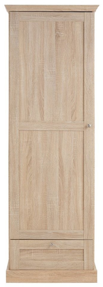 OTTO home Garderobenschrank Binz Flurschrank mit 1 Tür, 1 Schublade und ausziehbare Kleiderstange 1 verstellbarer Einlegebode, Metallknopfgriffe, Höhe 180 cm