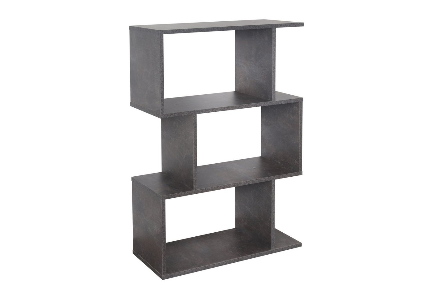 RICOO Standregal WM072-BG, 1-tlg., kleines stehendes Regal schmal, Bücherregal fürs Wohnzimmer