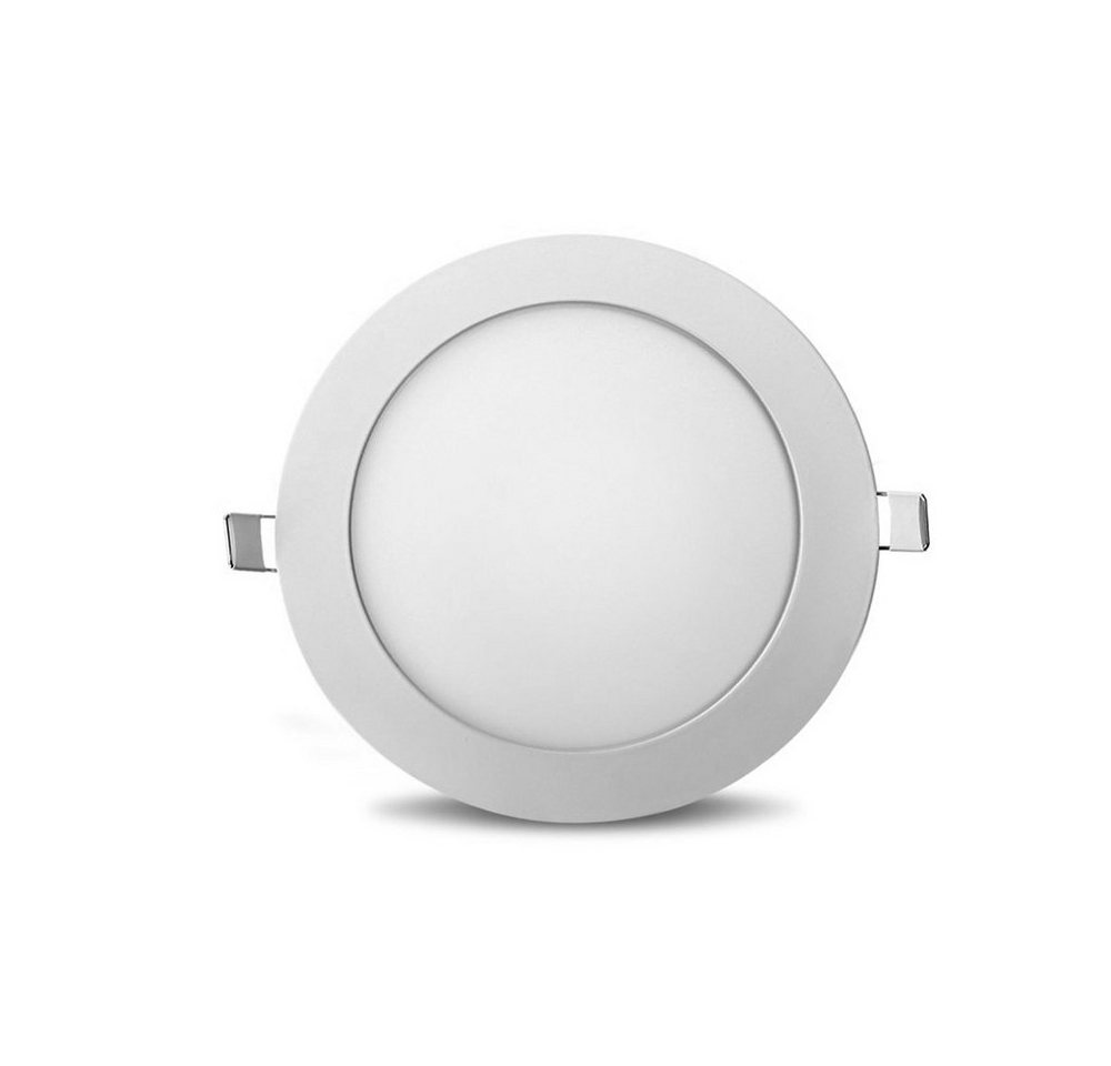 V-TAC LED Panel 12W LED Slim Panel Einbauleuchte Einbaupanel Einbauspot Rund Ø 170 mm, Neutralweiß, LED Panele Unterputz 12 Watt Neutralweiß, 170x25mm, Form: rund Bild 4