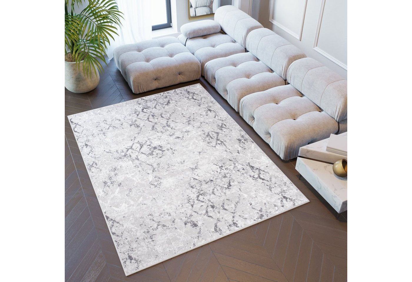 Tapiso Teppich SKY, rechteckig, Höhe: 11 mm, Modern Abstrakt Wohnzimmer Schlafzimmer Bild 5