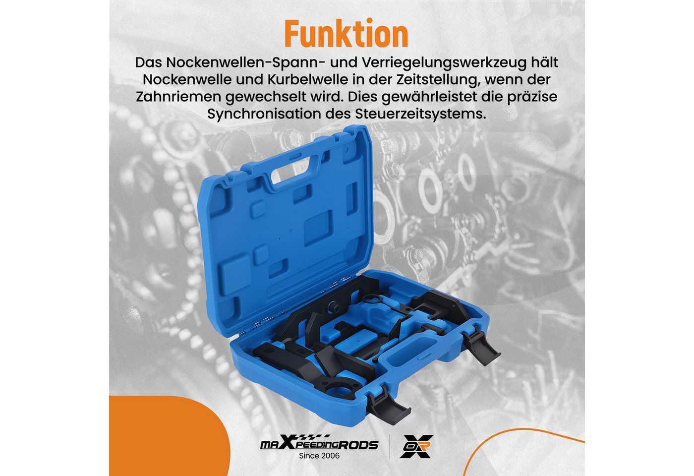 maXpeedingrods Reparatur-Set, Zahnriemen Werkzeug Set for Peugeot 2008 3008 5008 1.0-1.2L PureTech Bild 4