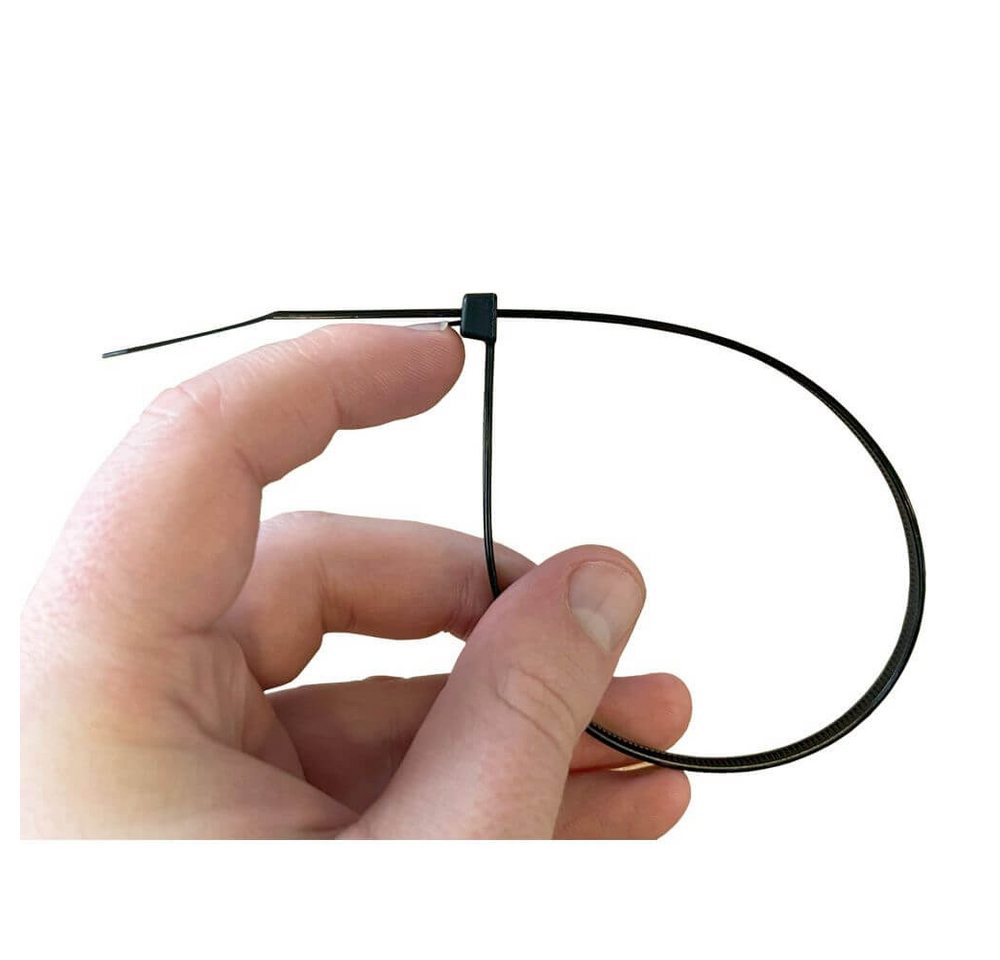 MK24 Handelshaus Kabelbinder wiederlösbar, 380 x 4,8 mm, schwarz (100-St) Bild 2