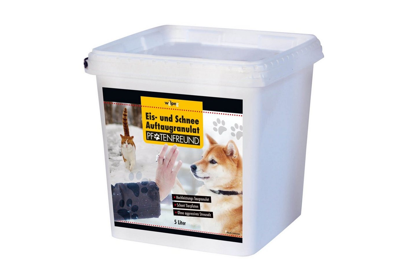 wilpeg® Sand Eis- & Schnee Auftaugranulat Pfotenfreund, Taugranulat, Taumittel 5L
