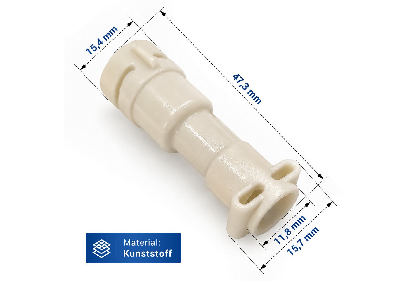 VIOKS Schlauchstutzen Schlauchanschluss Ersatz für Saeco 422224777124, für Heizung in Kaffeemaschine Bild 2