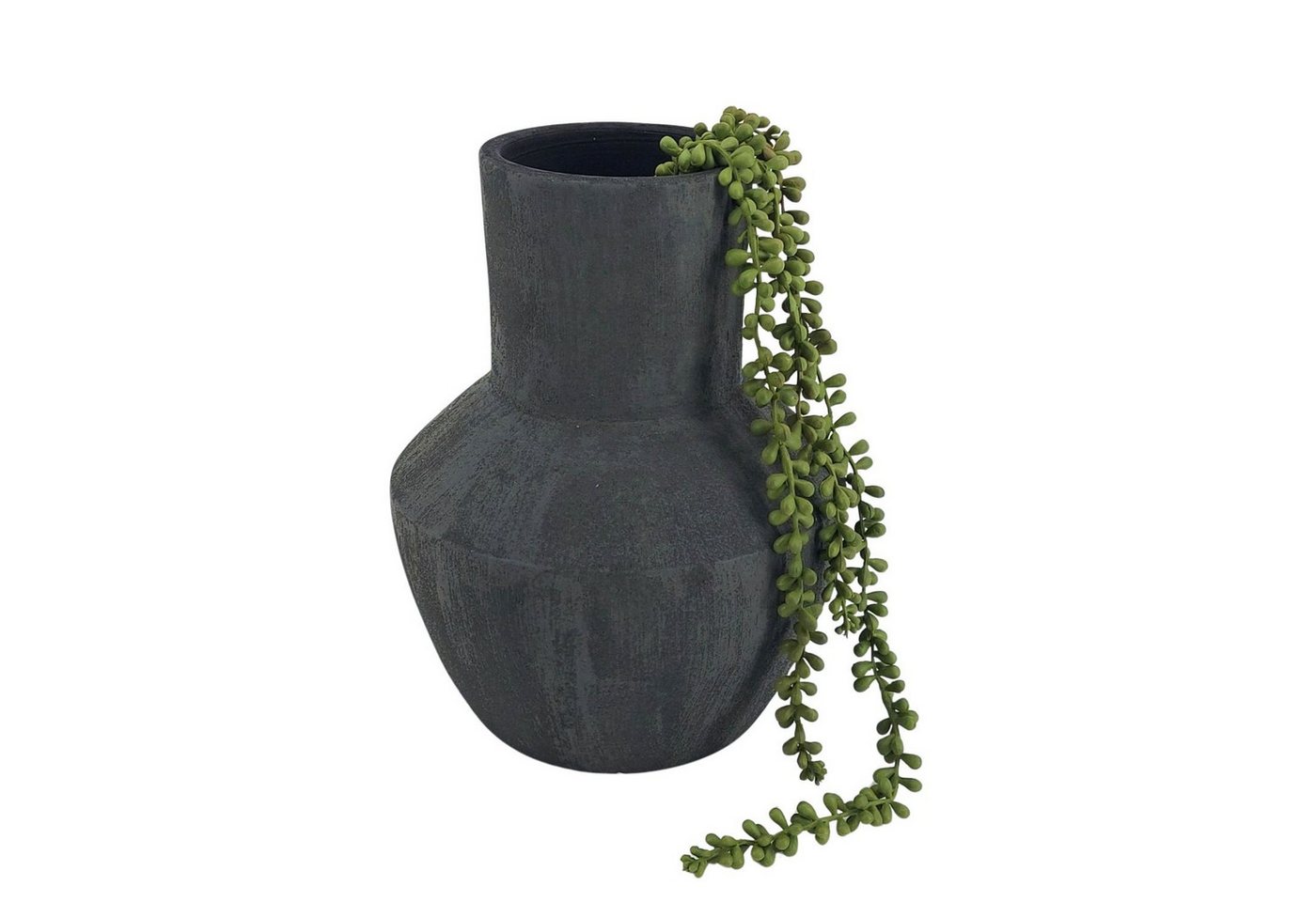 CreaFlor Home Bodenvase Avion Antraciet, Bodenvase 30cm, Grau, Einfarbig, H: 30cm