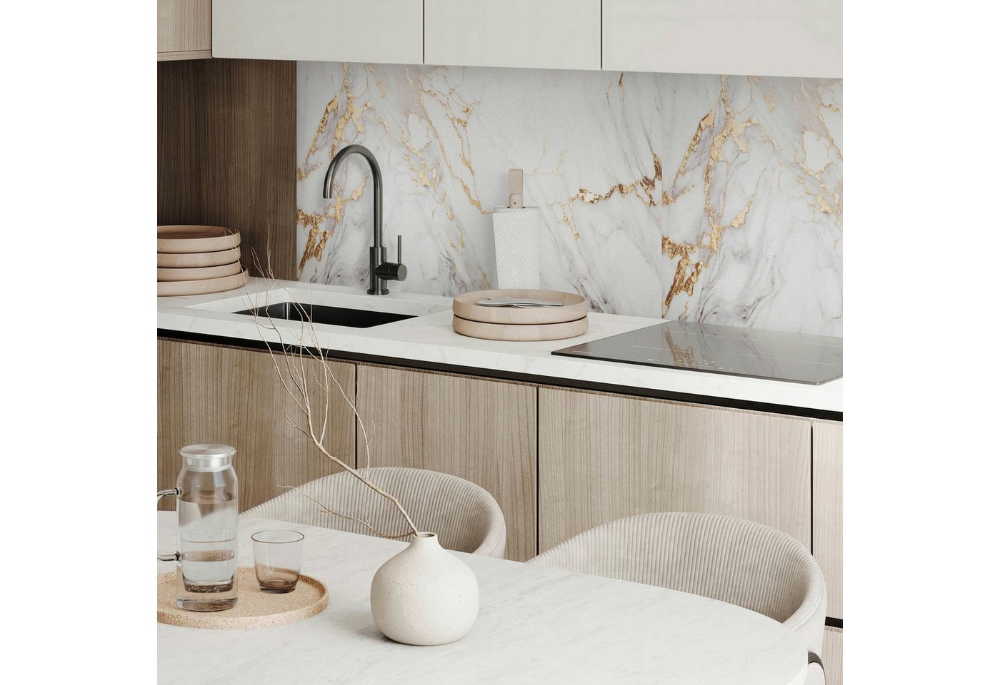 Coloray Spritzschutz Selbstklebende Vinylpaneele für Wand und Boden moderne Wanddeko, Selbstklebende, Wandaufkleber, Vinyl Spritzschutz Bild 3
