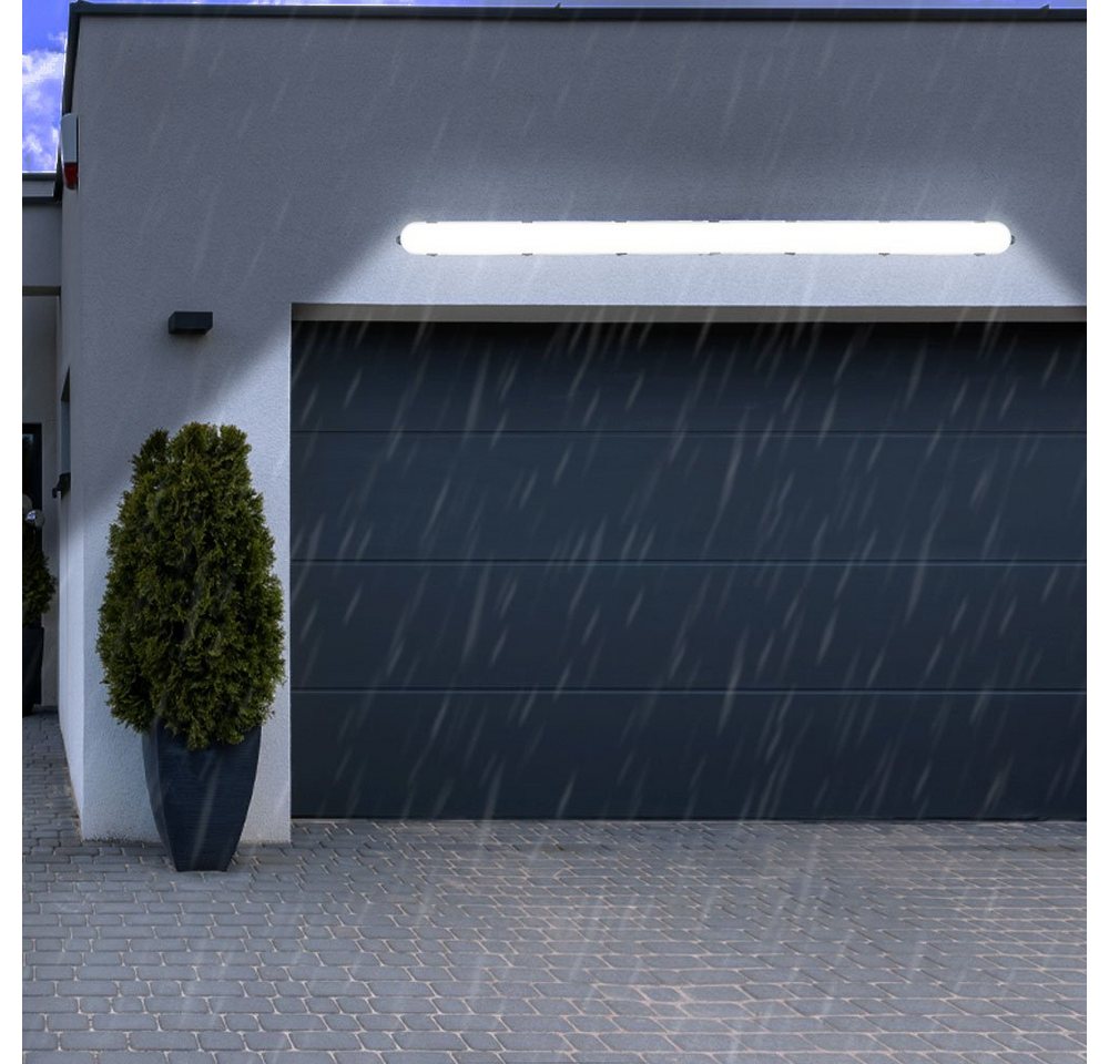 V-TAC LED Deckenleuchte, LED-Leuchtmittel fest verbaut, Neutralweiß, Garagenlampe LED Feuchtraumleuchte 60 cm Wannenleuchte IP65 Bild 3