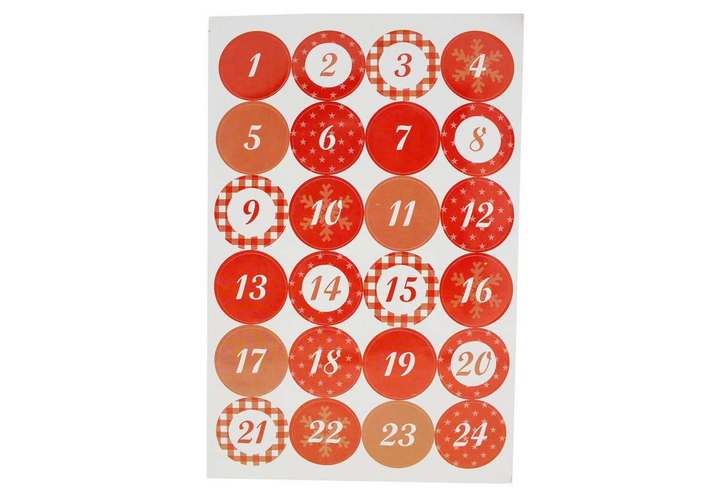 Annastore befüllbarer Adventskalender DIY Adventskalender zum Befüllen 72-teilig + 134 Sterne-Sticker, Do it youself Kalender Advent Bild 4