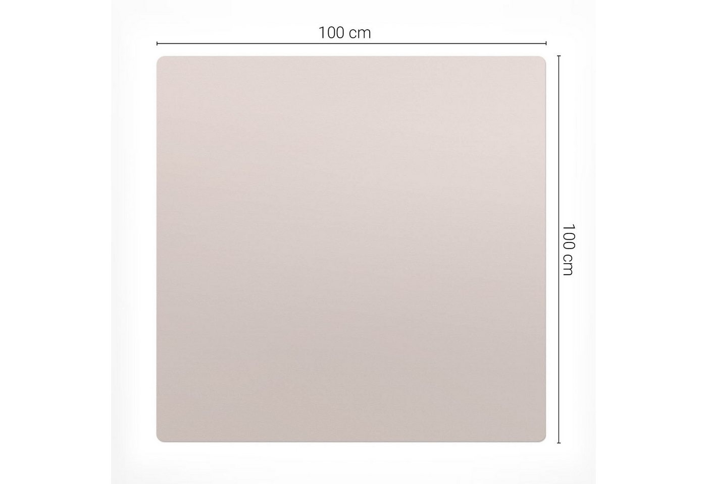 Tulup Bodenschutzmatte Bodenschutzmatte Bürostuhl Farbe Blassrosa Unterlage Schreibtischstuhl Bild 3