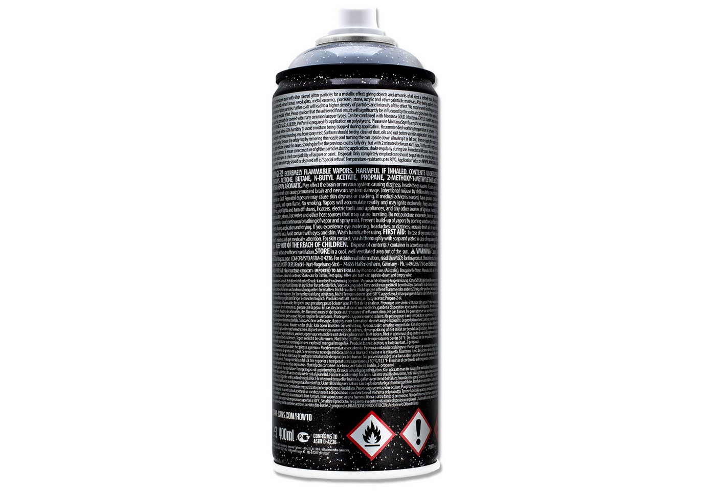 Montana Cans Sprühlack Spraydose Glitzer-Effekt 400ml, 6 Farben, Montana GLITTER Bild 2