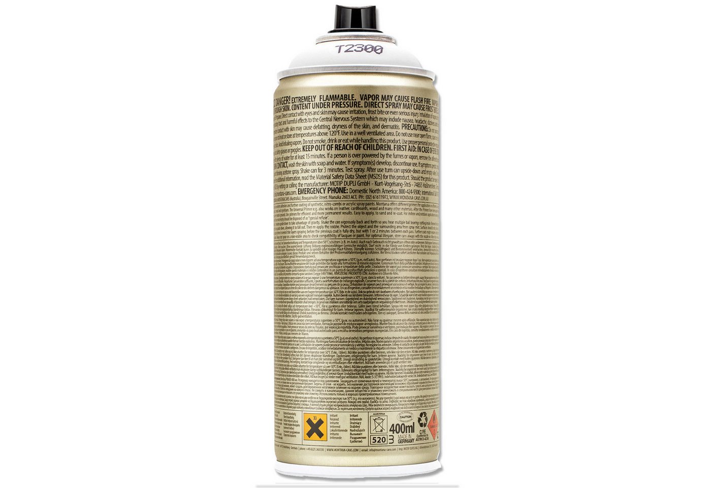 Montana Cans Sprühlack Grundierung Spraydose Universal Weiß 400ml, Montana PRIMER Bild 4