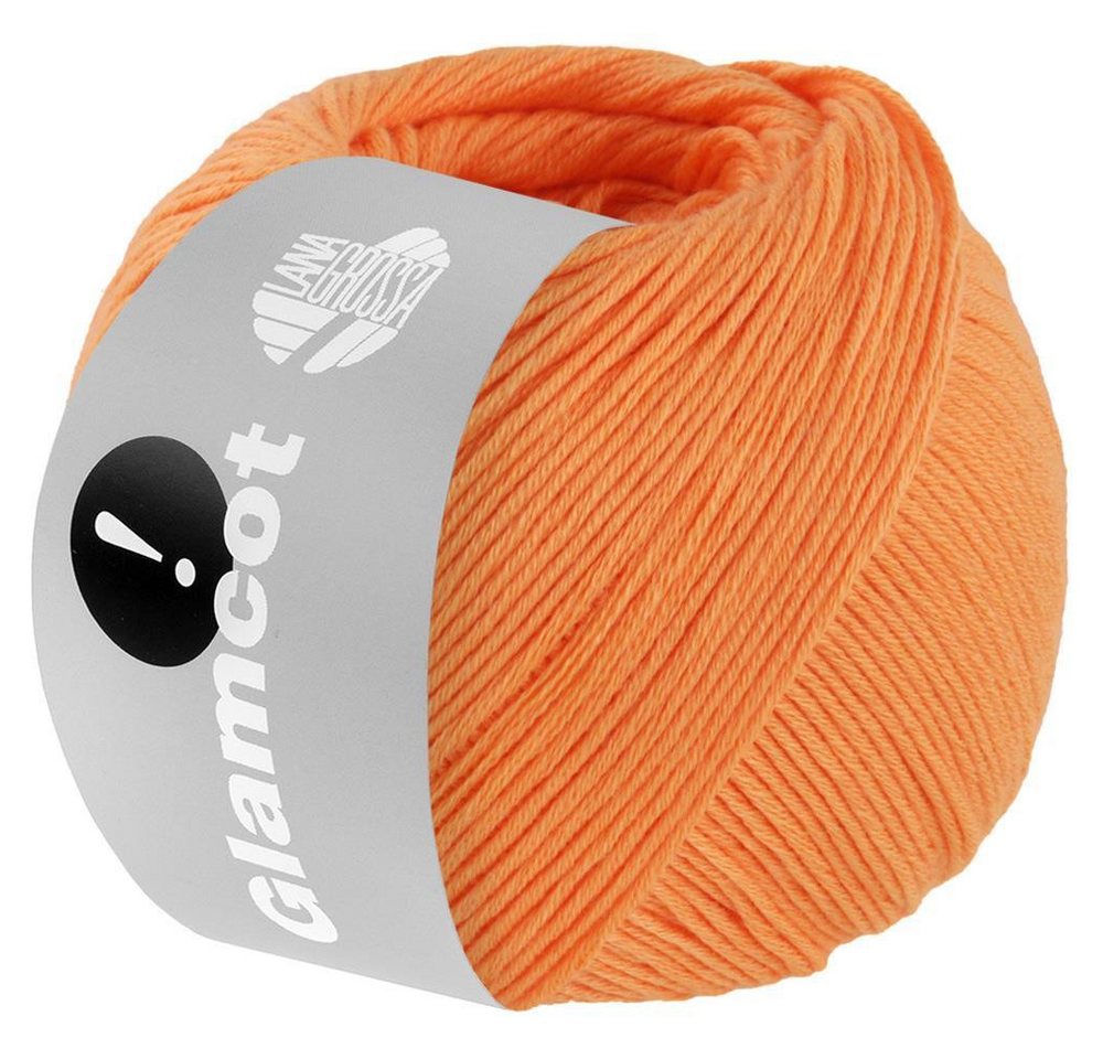 LANA GROSSA Glamcot 0004 orange Häkelwolle, 155 m