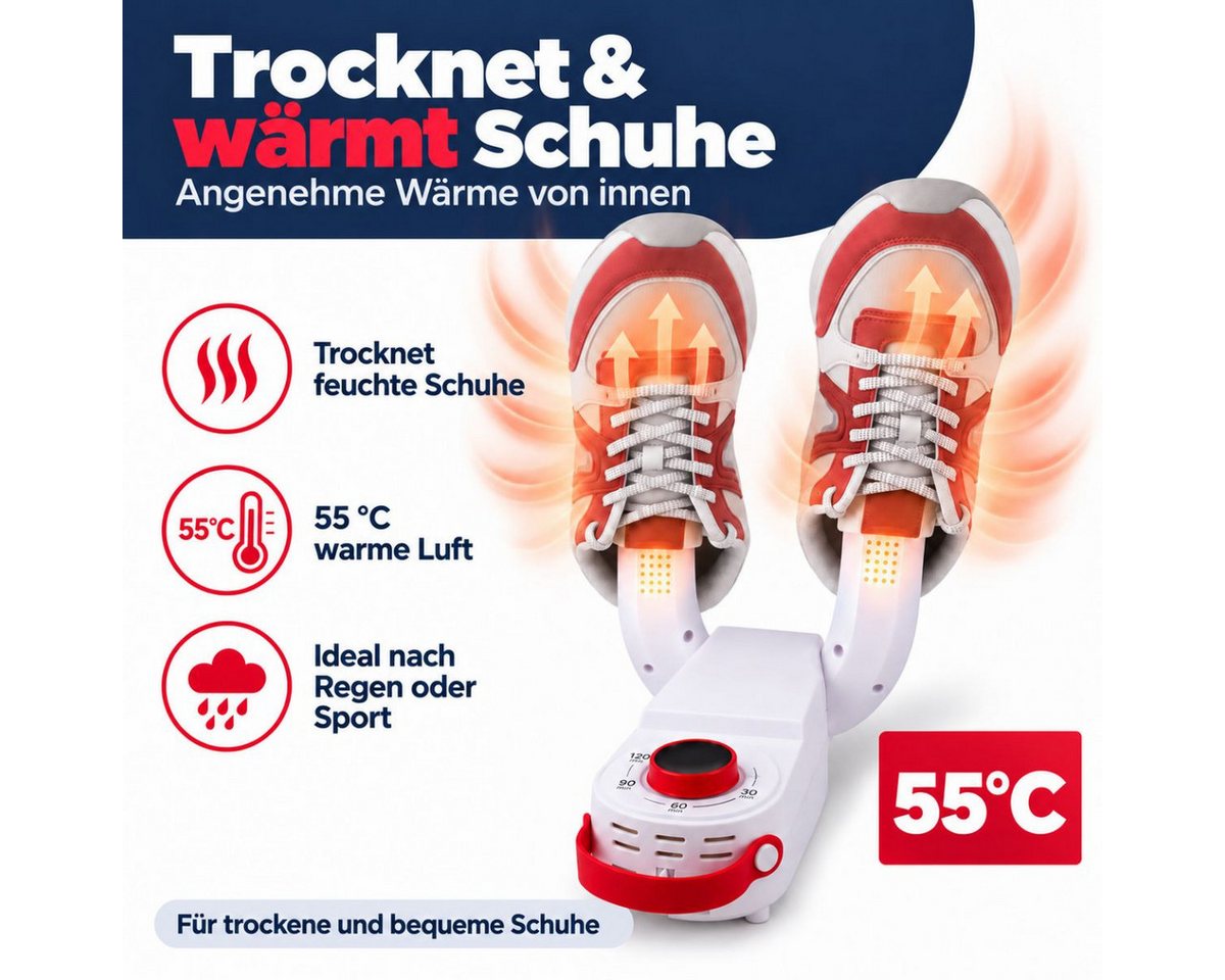 DIRT DEVIL Schuhtrockner Dirt Devil Schuhtrockner Elektrisch DD1016 Fußwärmer, 120 W