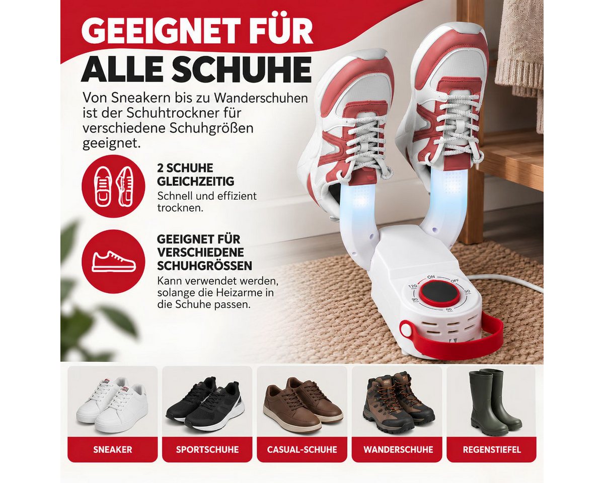 DIRT DEVIL Schuhtrockner Dirt Devil Schuhtrockner Elektrisch DD1016 Fußwärmer, 120 W Bild 2