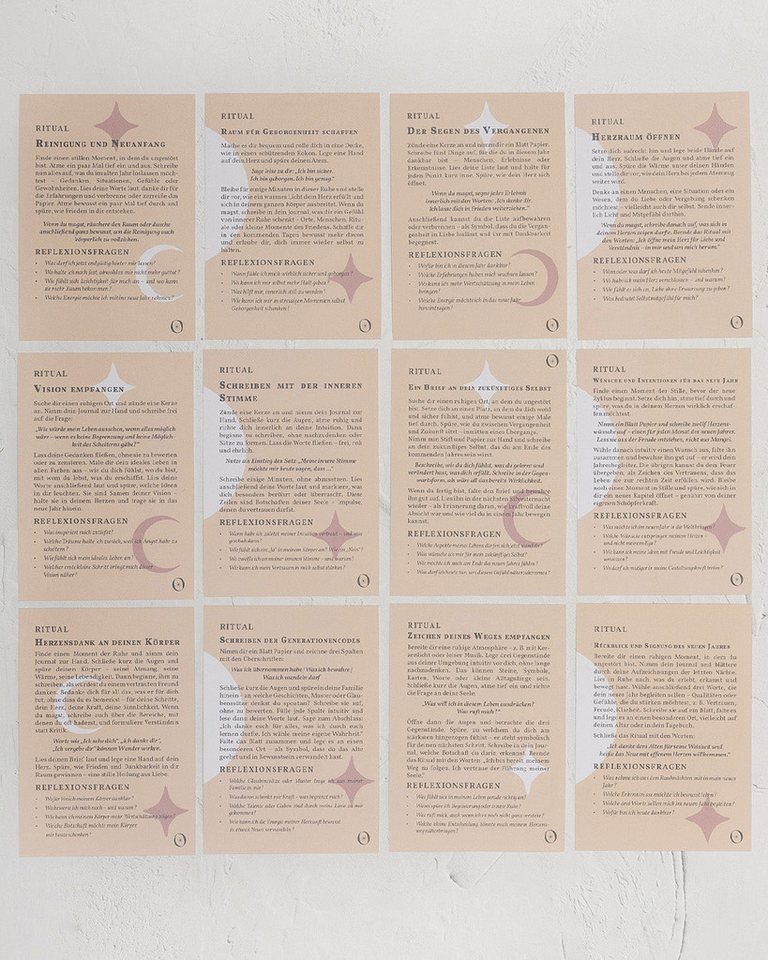 Oh Shanti Notizbuch Rauhnächte Karten Set mit Palo Santo für Rituale & Intentionen Bild 2
