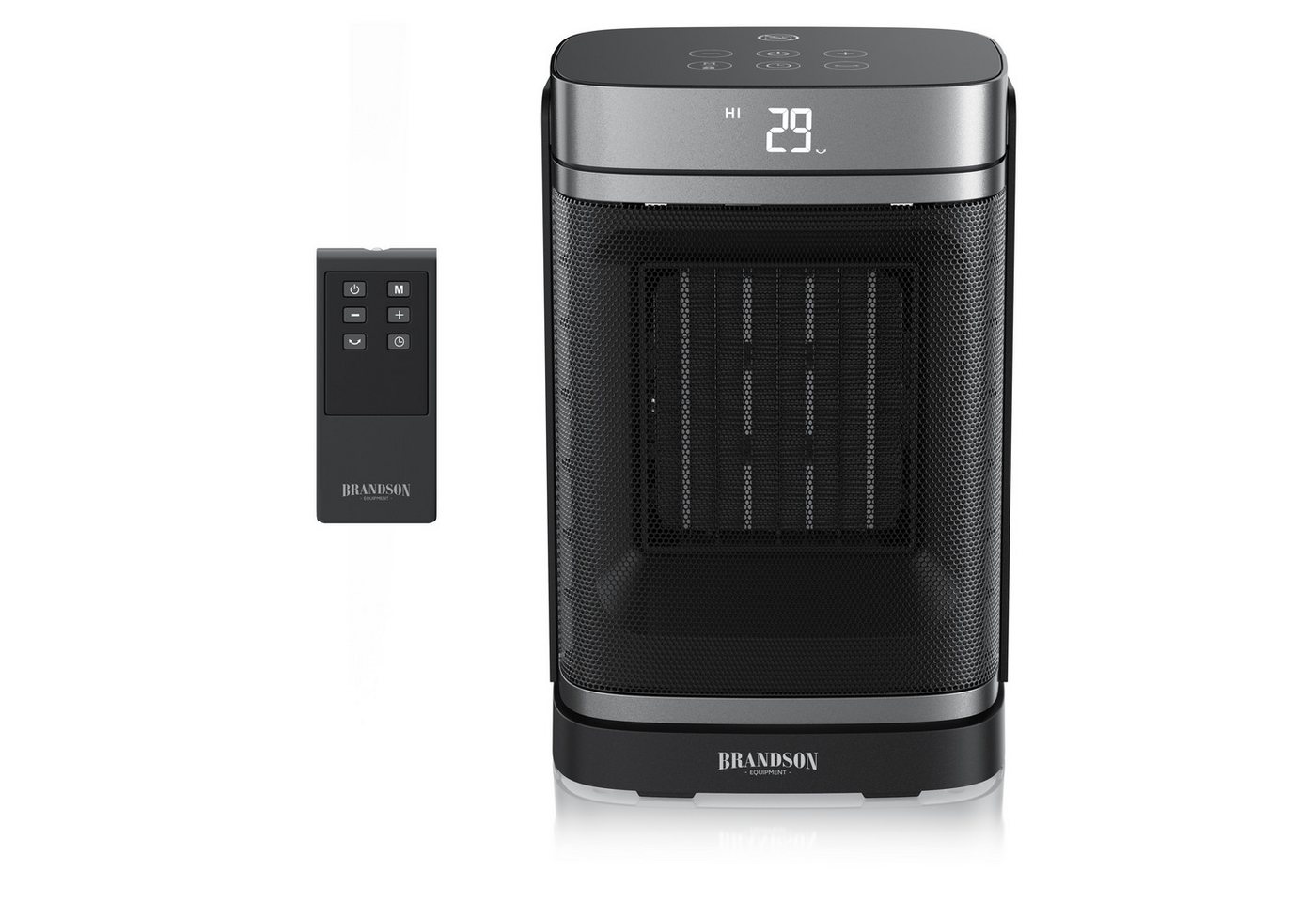Brandson Heizlüfter Keramik-Heizlüfter 1500 W mit Fernbedienung, Timer, Oszillation, leise, 1500 W, energiesparend, Preisträger 2026, Thermostat, Überhitzungsschutz Bild 3