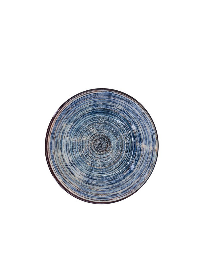 Kaladia Multireibe Keramik Reibeschüssel in Braun/Blau gestreift - ∅ 17 cm, Keramik, einfaches Zerkleinern von Zutaten und mehr - Made in Spain Bild 3