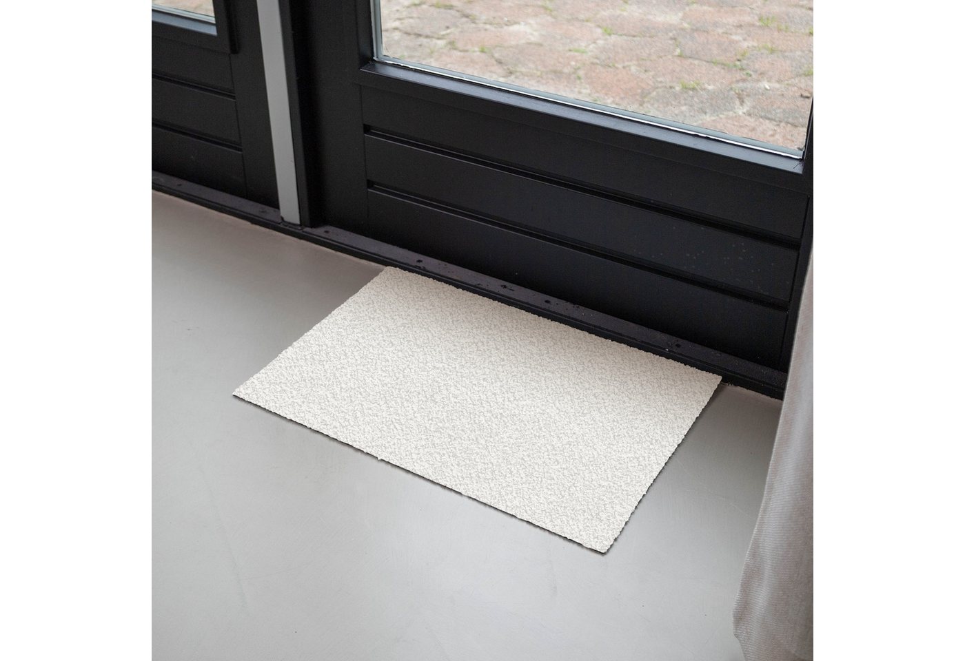 MuchoWow Fußmatte Pure – Alabaster – Weiß, Rechteckig, innen Schmutzfangmatte, Tür, Schmutzfänger Flur, Teppich 60x40 cm Bild 3