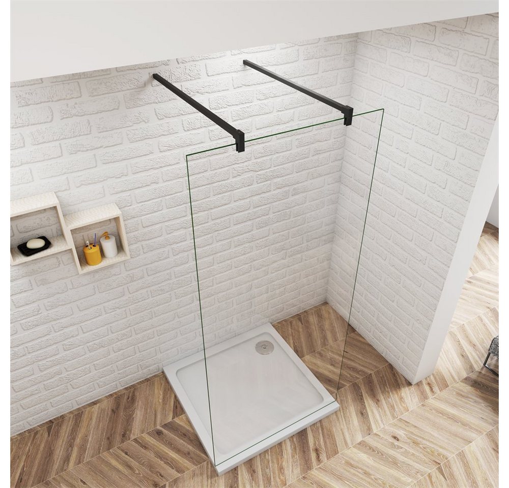 duschspa Duschwand 10mm klares ESG Nano Glas Walk in Dusche Glaswand Trennwand Duschwand, Einscheibensicherheitsglas, Sicherheitsglas, (Set), Nano Glas Bild 3