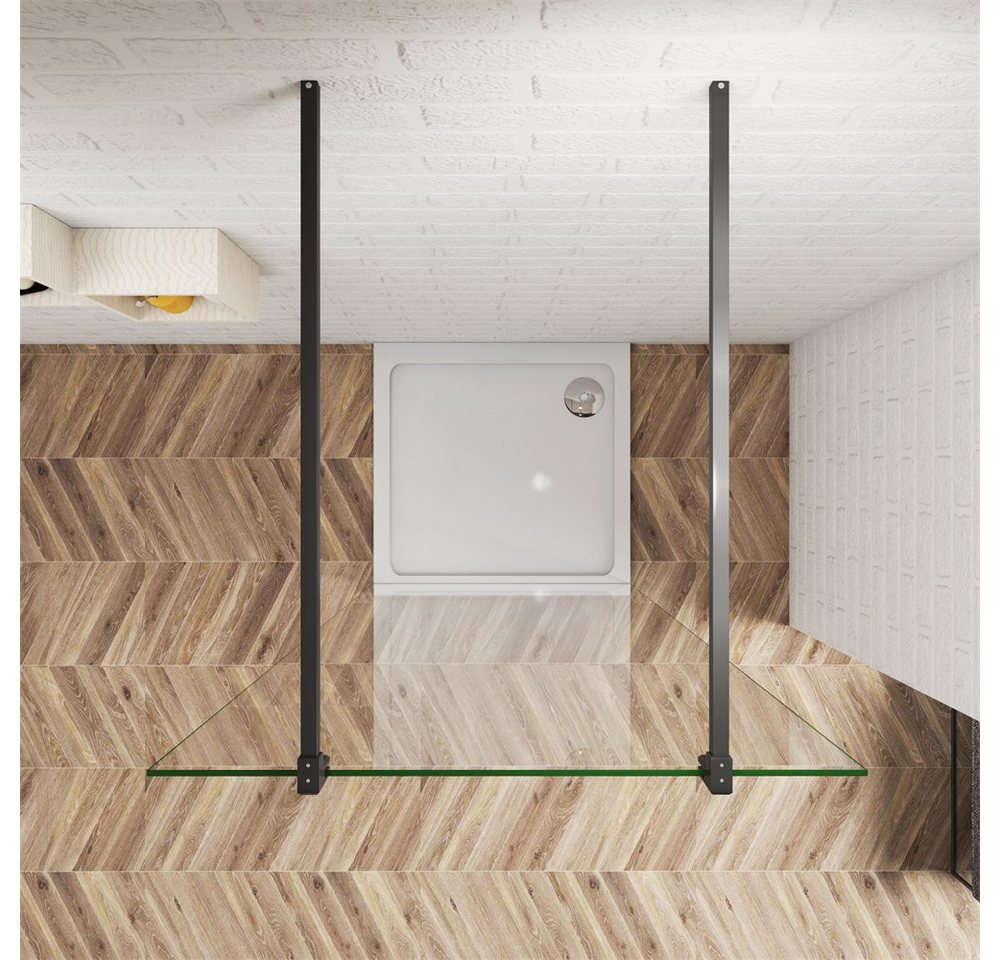 duschspa Duschwand 10mm klares ESG Nano Glas Walk in Dusche Glaswand Trennwand Duschwand, Einscheibensicherheitsglas, Sicherheitsglas, (Set), Nano Glas Bild 4