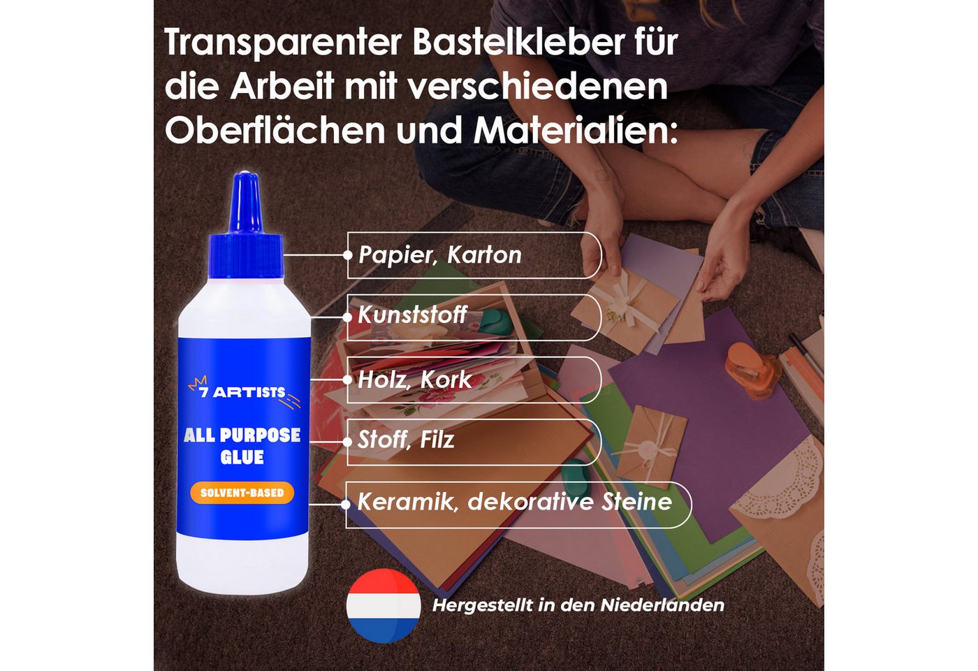 7 Artists Bastelkleber 7 Artists Bastelkleber Transparent 250 ml - Vielzweckkleber DIY Bild 5
