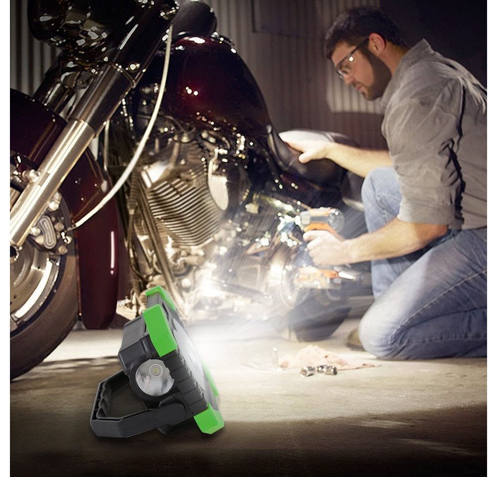 ONDIS24 LED Arbeitsleuchte 2 in 1 LED Arbeitslampe Suchscheinwerfer Flutlicht für Camping, Handscheinwerfer Tischleuchte 200 Lumen batteriebetrieben Bild 2