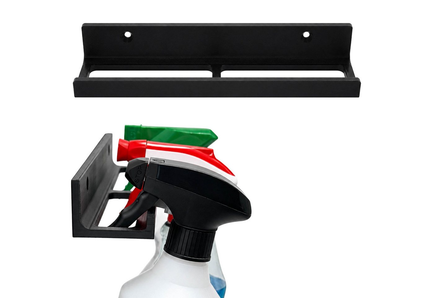 TSB Werk Werkzeughalter Wandhalter für Sprühflaschen Sprayflaschen, Flaschenhalter, Wandhalterung, Halter Bild 4